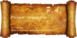 Pelger Angyalka névjegykártya